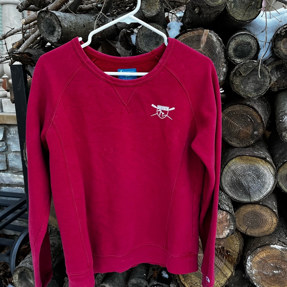 Champion Red Crewneck Sweatshirt